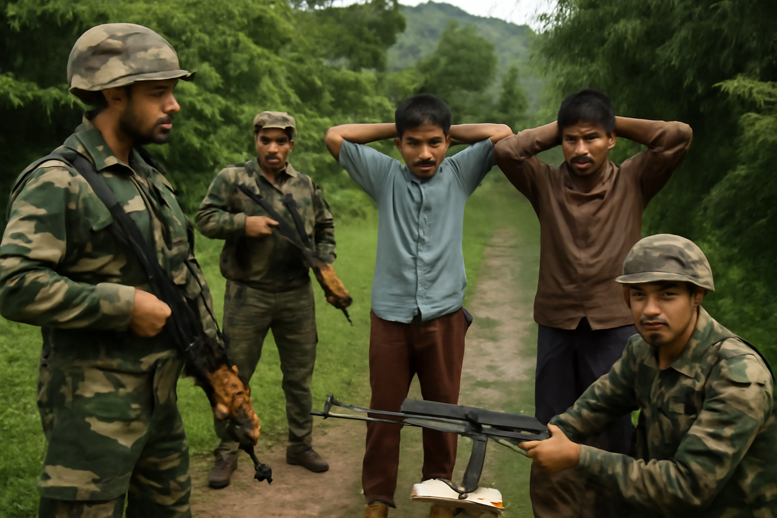 मणिपुर में दो आतंकियों की गिरफ्तारी, सुरक्षा कर्मियों पर फायरिंग; हथियार बरामद