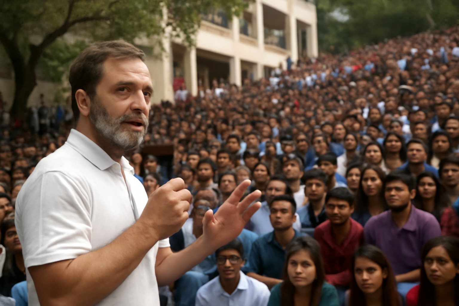 पुणे में राहुल गांधी का दौरा: 42 हजार छात्र पंजीकृत, 500 पुलिसकर्मी सुरक्षा में तैनात