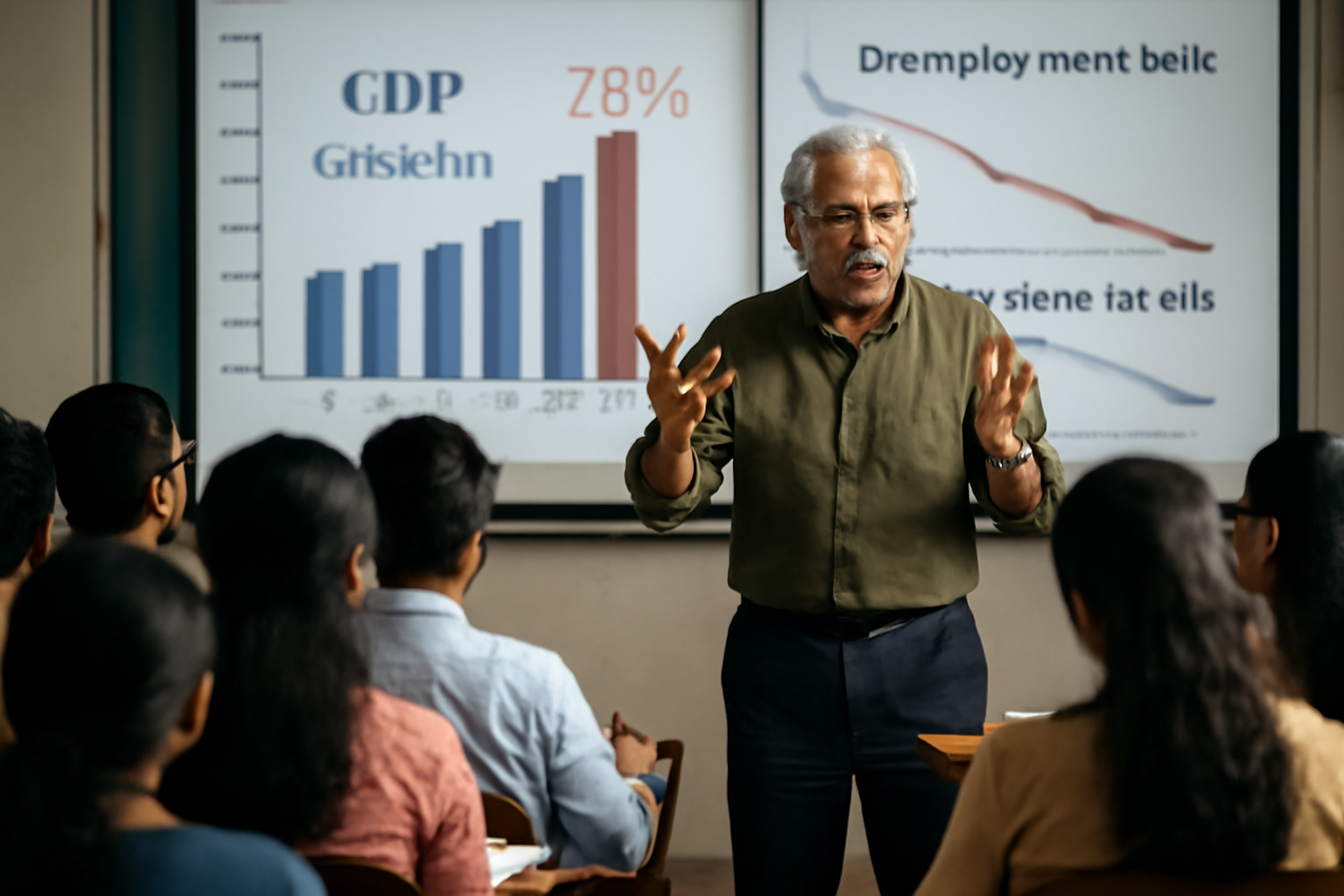 आर्थिक विकास या झूठे दावे? 7.8% जीडीपी वृद्धि पर संतोष मेहरोत्रा का बड़ा खुलासा!