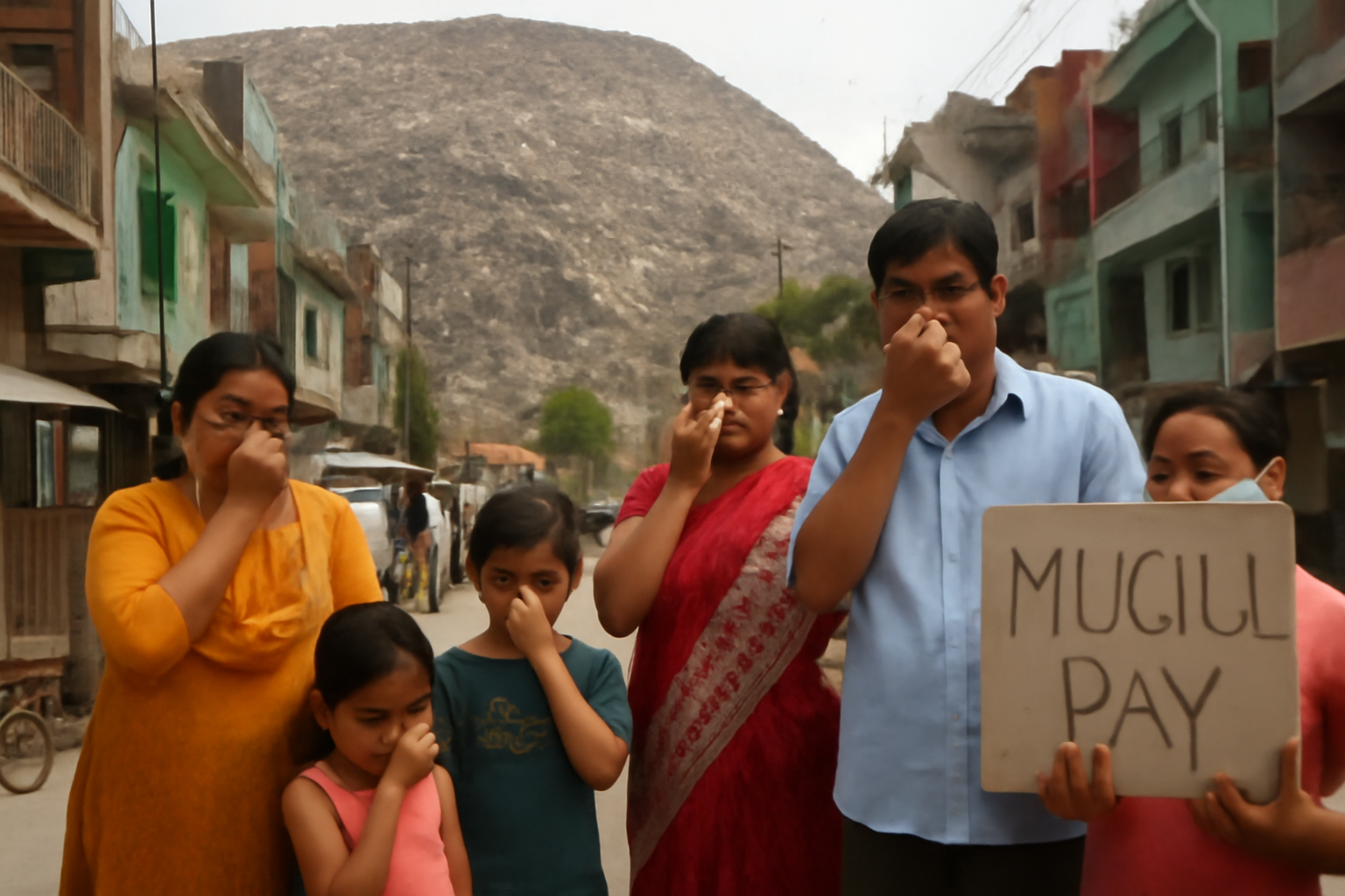 गाज़ियाबाद में कूड़े का ढेर बन रहा पहाड़, 20 हजार लोग दुर्गंध से परेशान